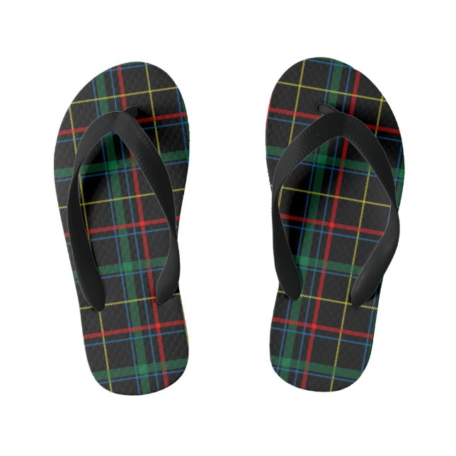 Enfants tongs écossais plaid (Semelle)