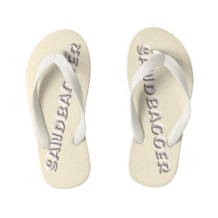 Enfants Tongs en bambou à crème de sable