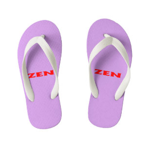 Enfants Tongs rouges lilas Zen