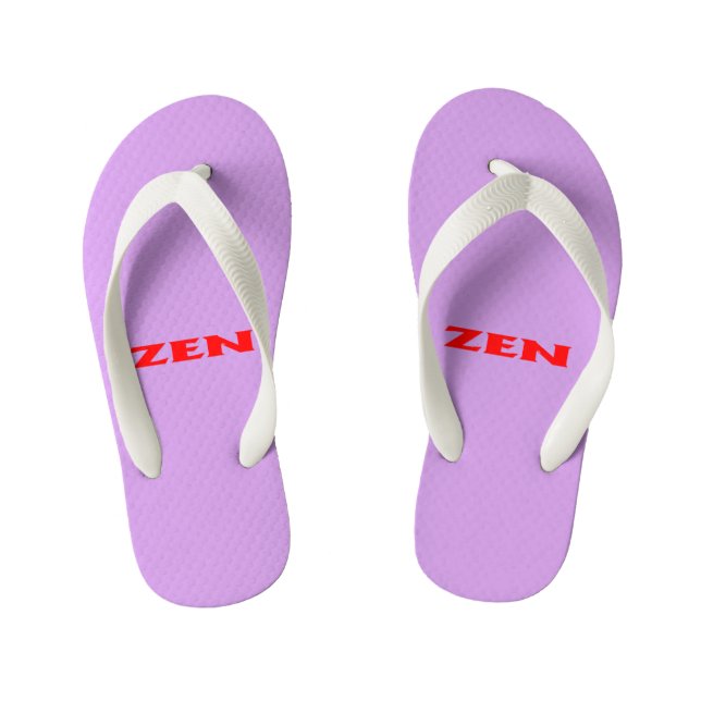 Enfants Tongs rouges lilas Zen (Semelle)