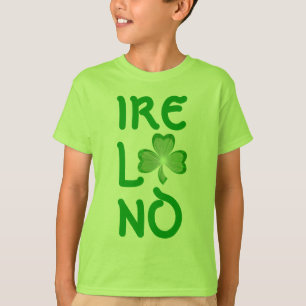 Enfants verts verticaux de T-shirt de la "Irlande"