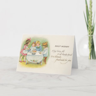 Enfants victoriens Carte d'anniversaire