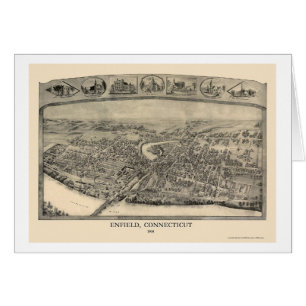 Enfield, carte panoramique de CT - 1908