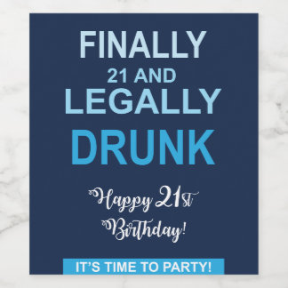 Enfin 21 et Étiquettes de vin légalement ivre