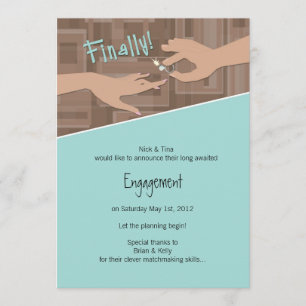 Enfin ! Faire-part fiançailles