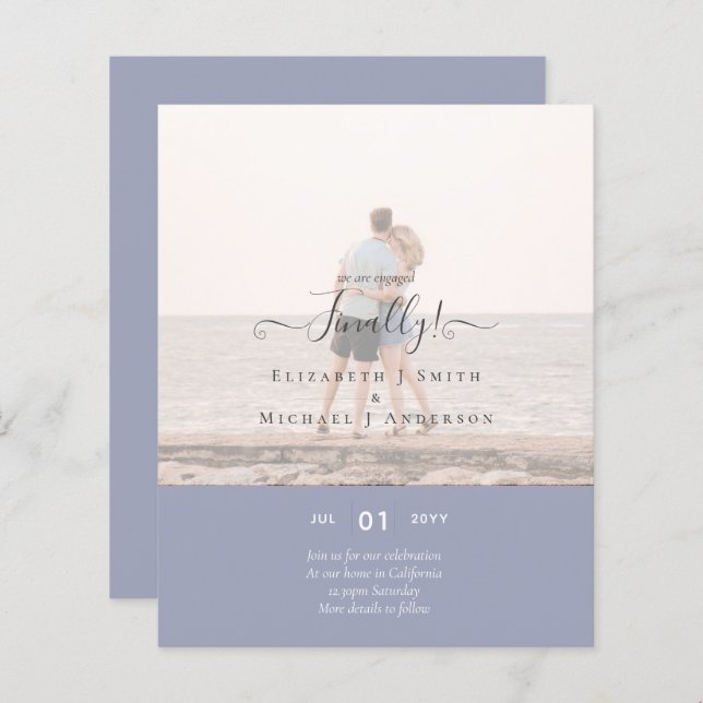 Enfin Nous sommes Engagés ! PHOTO mariage Faire-pa (Devant / Derrière)