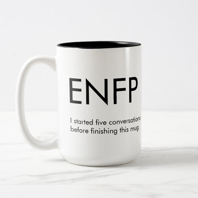 ENFP Début des conversations Mug Gift (Gauche)