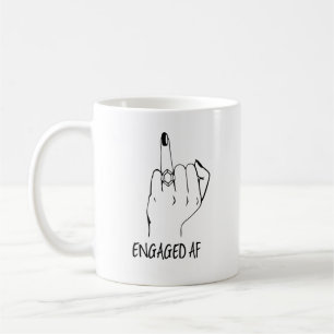 Engagé AF Bride anneau doigts Totes Engagé Mug