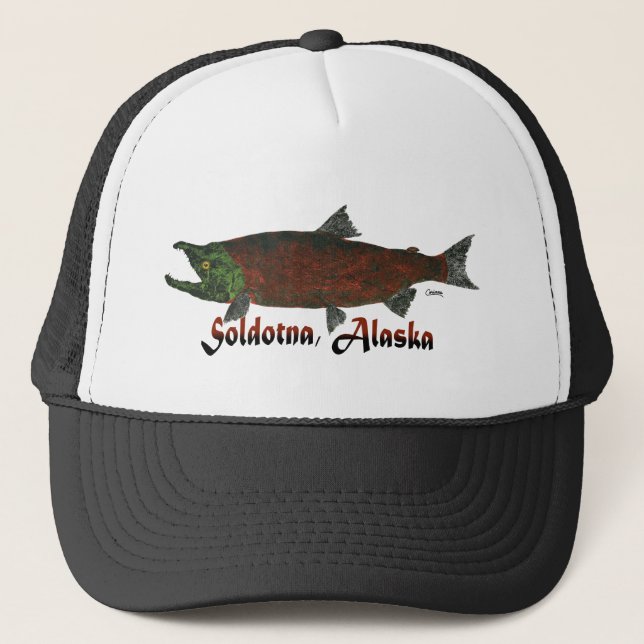 Engendrant Soldotna saumoné, l'Alaska - casquette (Devant)