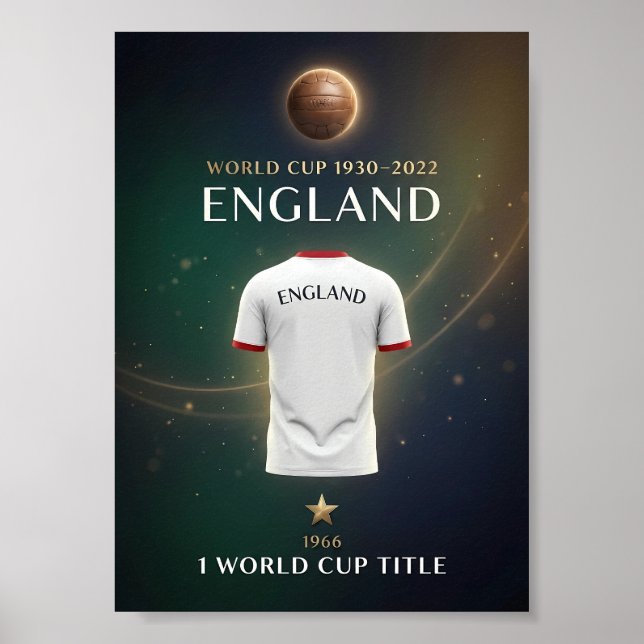 England World Cup Champions Poster | 1966 Victory (Devant)