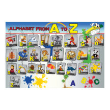 English Grammar Alphabet poster