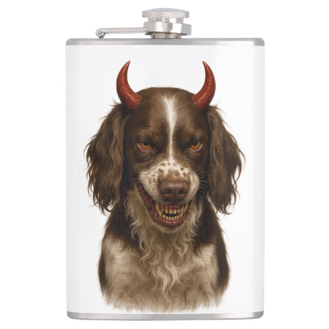 English Springer Spaniel diable méchant Flasque (Devant)
