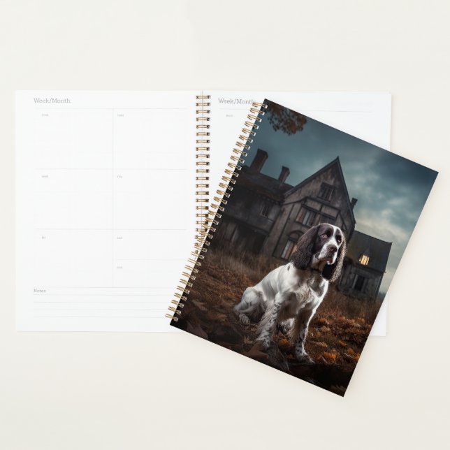 English Springer Spaniel Halloween Épouvantable (Devant avec enveloppe)