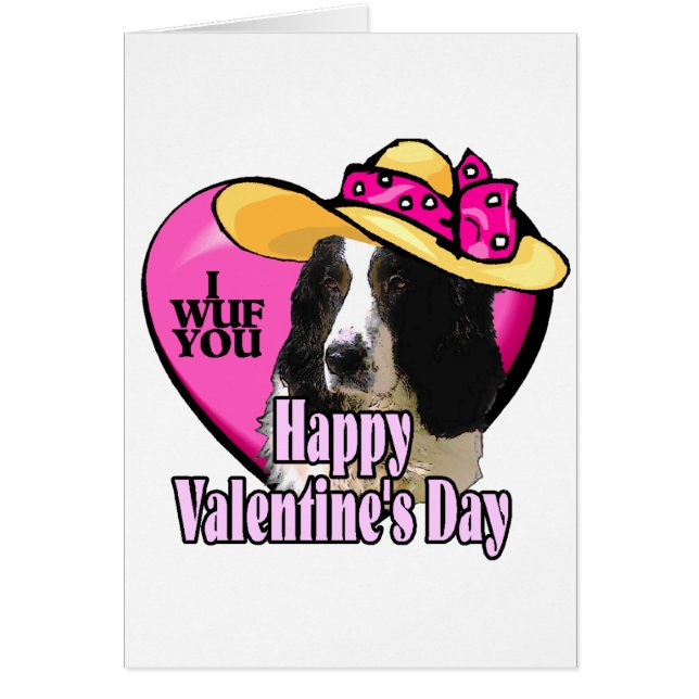 English Springer Spaniel Valentines Day (Devant)