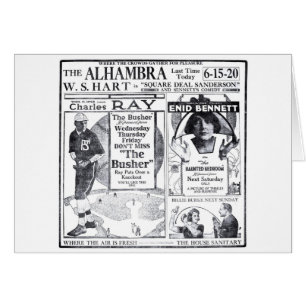 Enid Bennett 1919 cartes vintages d'annonce de