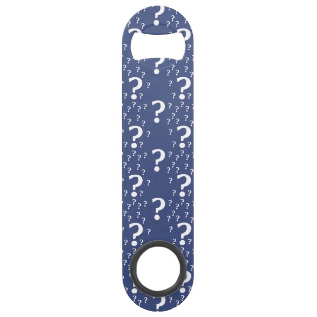Énigme point d'interrogation casse-tête bleu (Devant)