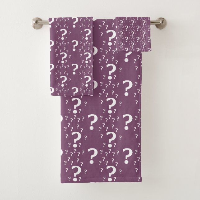 énigme point d'interrogation puzzle mauve (En situation)