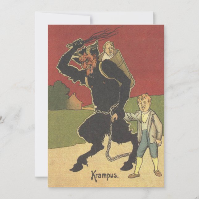 Enlèvement de Krampus des enfants (Devant)