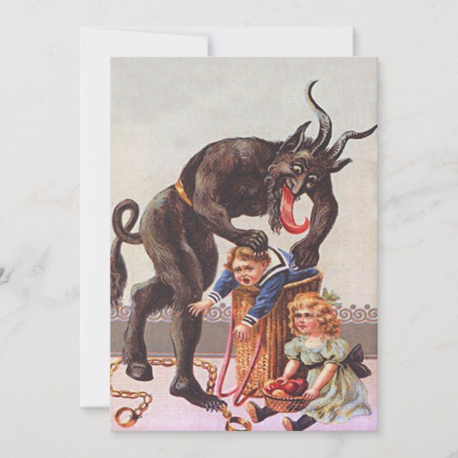 Enlèvement d'enfants par Krampus (Devant)