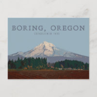 Ennuyeux, Oregon | Carte postale Mt Hood