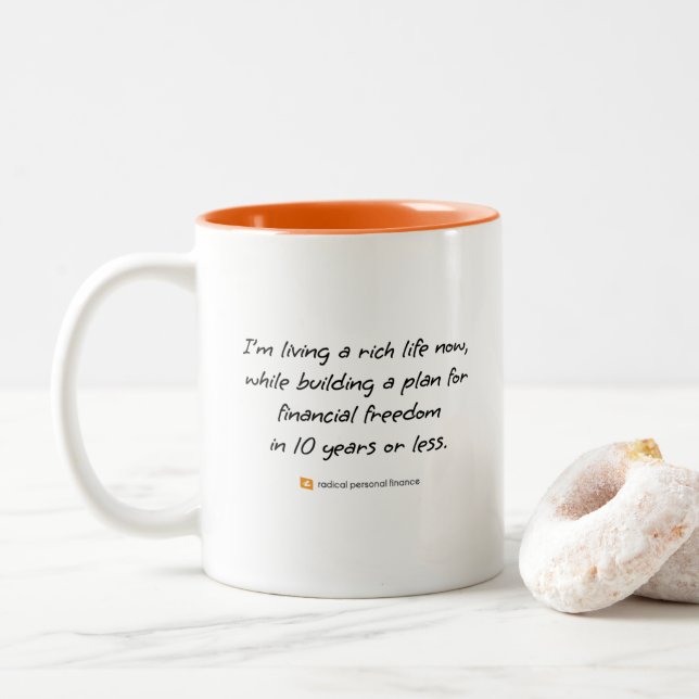 Énoncé radical à gauche Mug (Avec donut)