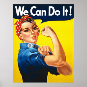 Énorme "nous pouvons le faire" affiche