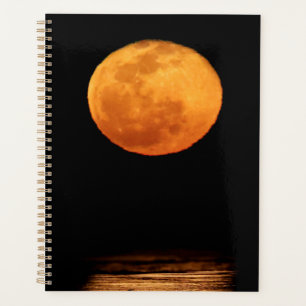 Énorme pleine lune South Padre Island, Texas