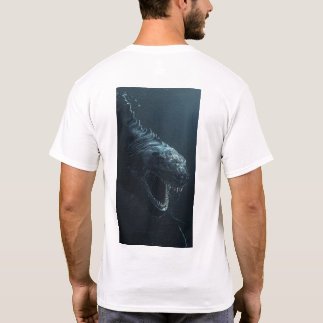 Énorme T-Shirt Monster De Mer Profonde - 1000 Mètr (Dos)