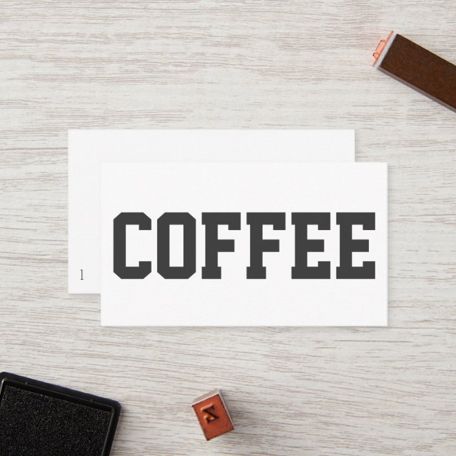 Énorme texte noir sur la carte de fidélité White P (Devant/Arrière en situation)