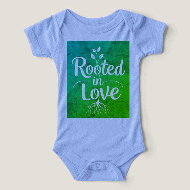 Enraciné dans l'amour -Body bébé avec inspiration  (Design Recto)