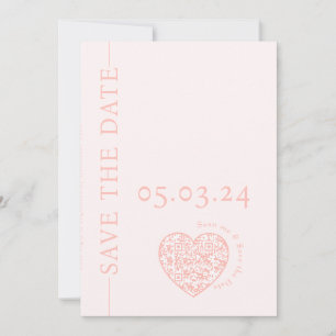 Enregistrer la carte Date avec le code QR de forme