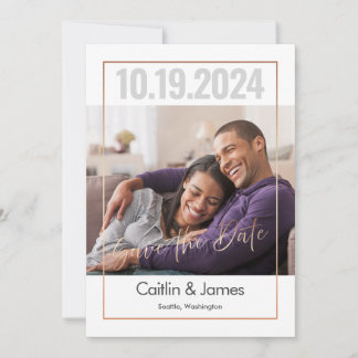 Enregistrer la carte Date avec le Faire-part Photo