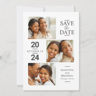 Enregistrer la carte Date avec le Faire-part Photo