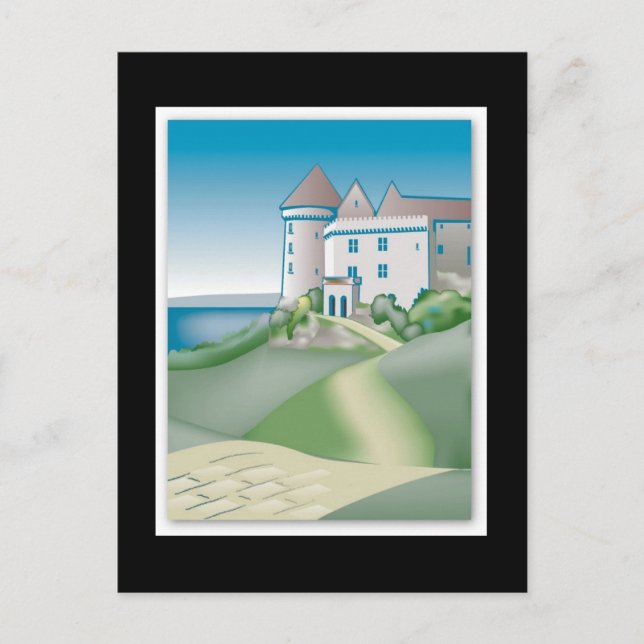 Enregistrer La Carte Date Médiévale Mariage Castle (Devant)