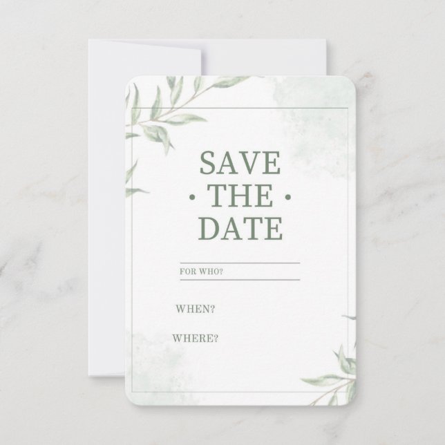 Enregistrer la carte de date (Devant)