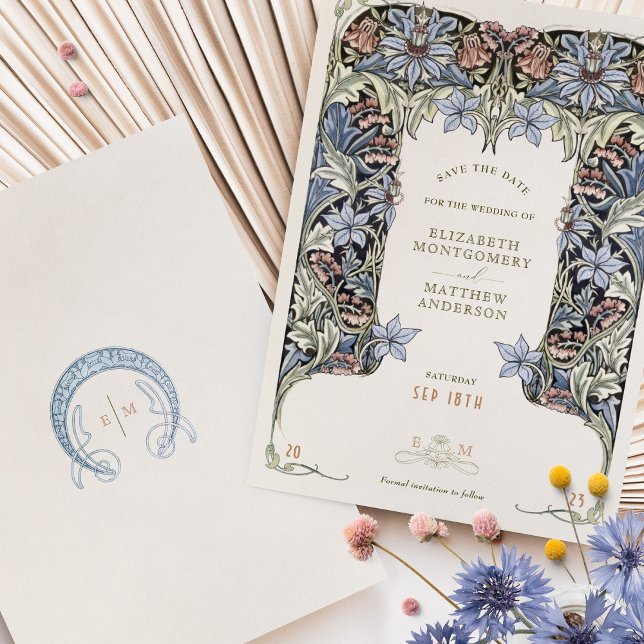 Enregistrer la carte de date Victorian Elegance Ma (Créateur téléchargé)