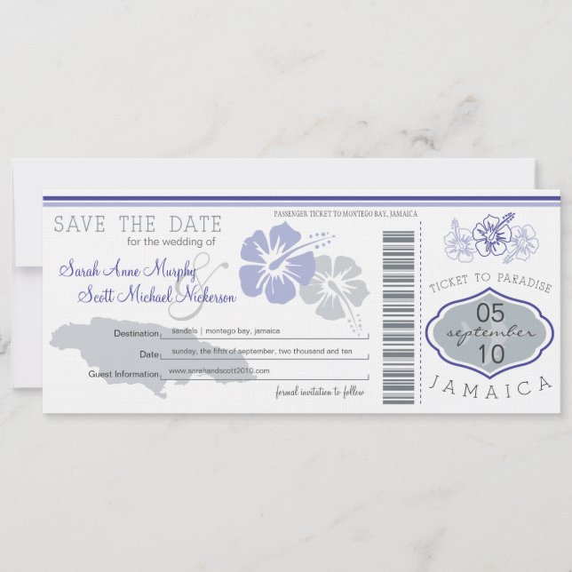 Enregistrer la carte d'embarquement à la Jamaïque (Devant)