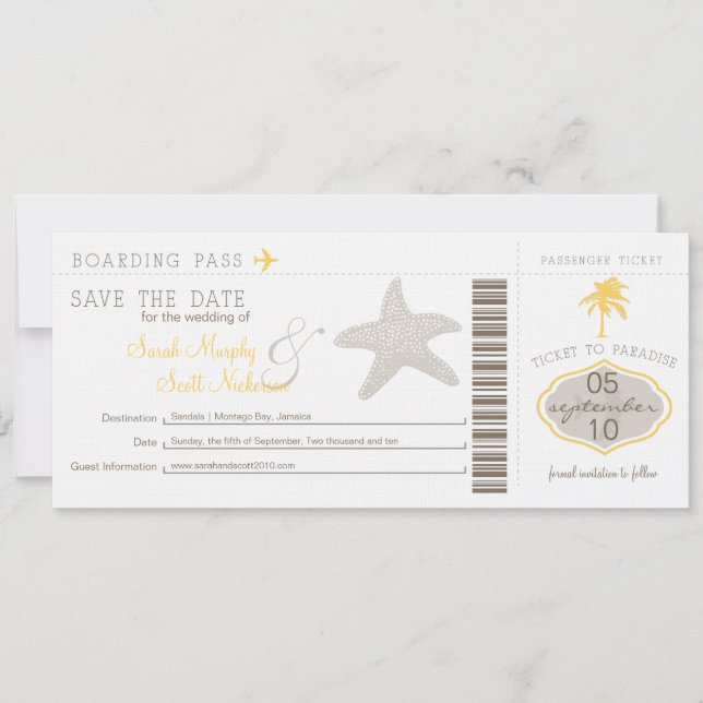 Enregistrer la carte d'embarquement de date (Devant)