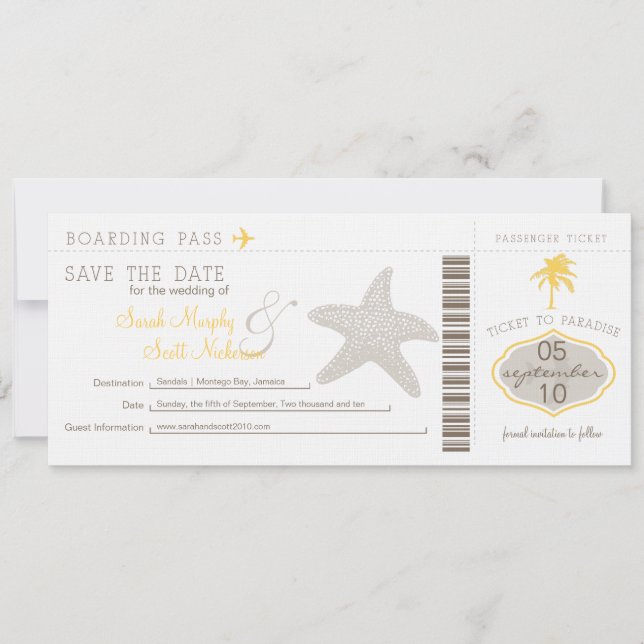 Enregistrer la carte d'embarquement de date (Devant)