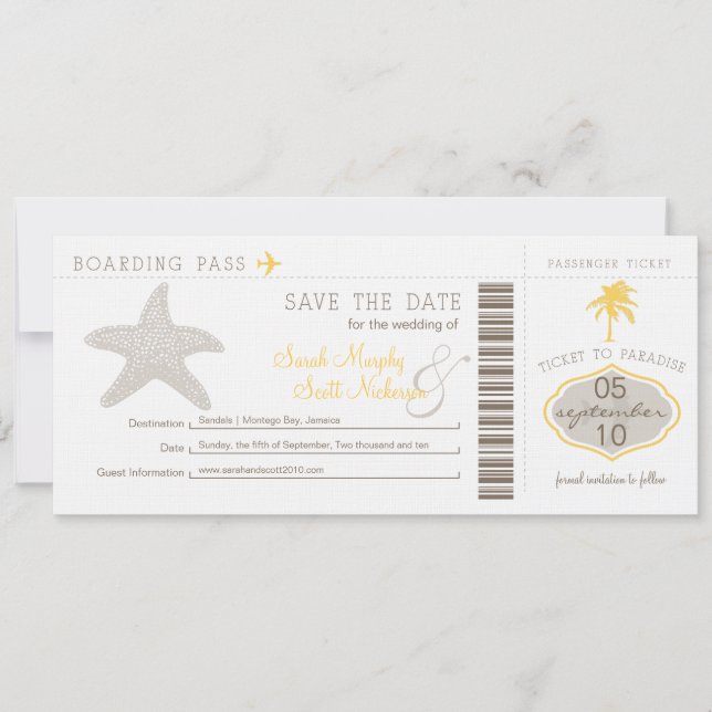 Enregistrer la carte d'embarquement de date (Devant)