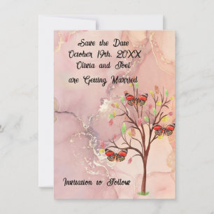 Enregistrer la carte d'événement Date Mariage