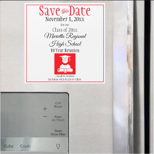 Enregistrer la classe de dates Réunion Rouge noir 