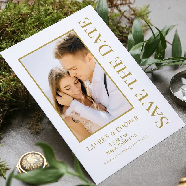 Enregistrer La Date Black Gold Style Mariage moder (Créateur téléchargé)