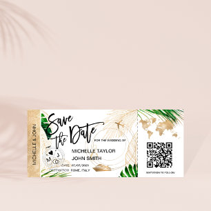 Enregistrer la date Carte de carte d'embarquement 