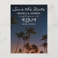 Enregistrer la date Carte postale Tropical Palm Tr