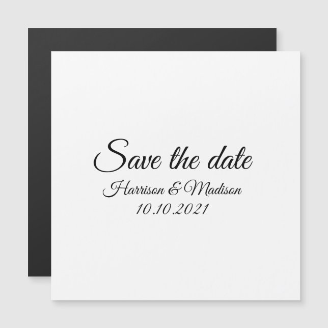 Enregistrer la date, customiser le Faire-part Mari (Devant / Derrière)