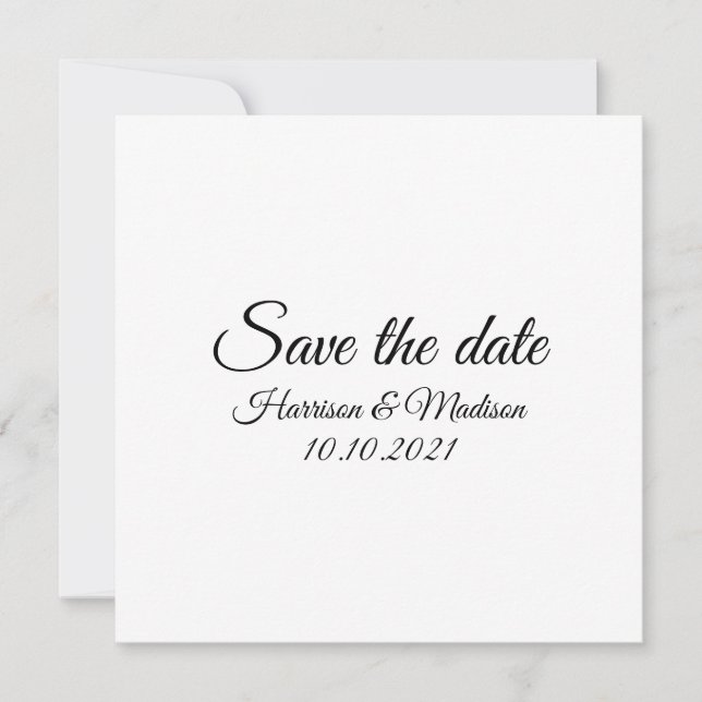 Enregistrer la date, customiser le Faire-part Mari (Devant)
