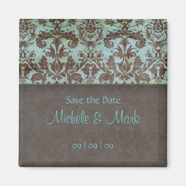Enregistrer la date Damask Magnet 2b (Devant)
