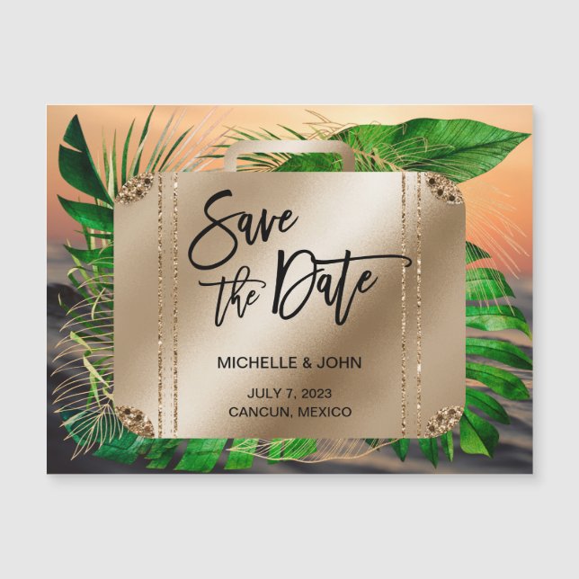 Enregistrer la date Destination Boarding Pass Cart (Devant)