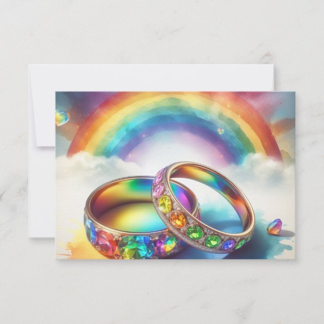 ENREGISTRER LA DATE DU Faire-part Gay (Devant)